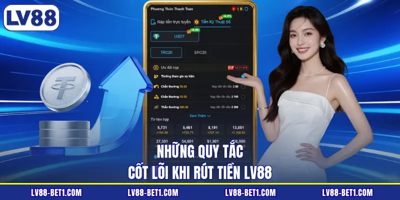 Những quy tắc cốt lõi khi rút tiền LV88